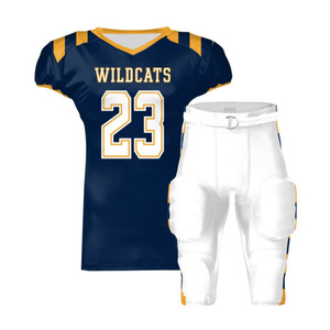 Uniformes de football américain sur mesure, design personnalisé, respirant, séchage rapide, 100% polyester, couleur et logo personnalisés, kits unisexes pour adultes - Product Image 6