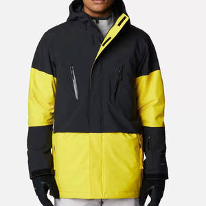Chaqueta de Esquí Impermeable para Hombre, Amarilla y Negra, Térmica, para Invierno, Abrigo para Snowboard, Cortavientos, con Capucha, para Montaña, Ropa Deportiva - Product Image 1