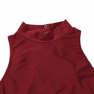 Débardeur de sport pour femme sans manches, respirant, coupe courte, avec lignes de sublimation personnalisées, prix abordable - Product Image 4