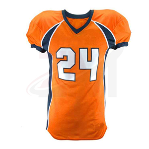 Camiseta de Fútbol Naranja para Hombre, Número 24, Poliéster Transpirable, Talla Adulto, Diseño con Cuello en V - Product Image 2