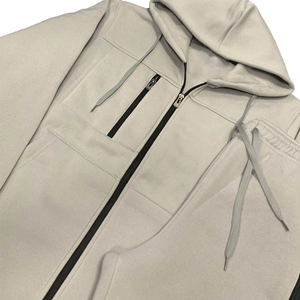 Conjunto Deportivo Personalizado para Hombre de 2 Piezas, Sudadera con Capucha y Pantalones Jogger Estampados, 100% Algodón, Resistente al Viento, con Cremallera Completa, Ropa de Invierno - Product Image 4