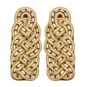 Professional Ceremonial Stripes Bar Epaulets Shoulder Boards Uniform Badges Polyester/Cotton Unisex - Product Image 3