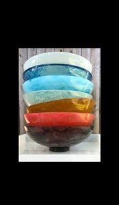 Beautiful custom color and size <b>resin</b> <b>epoxy</b> bowl here premium <b>table</b> decoration wholesale - Product Image 2