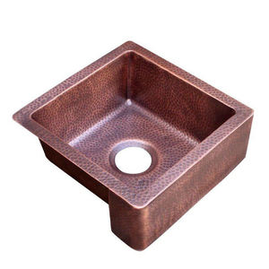 Fregadero de cocina Bold Blossom forjado a mano con fregadero de cobre bajo encimera, precio mayorista personalizable en India - Product Image 2