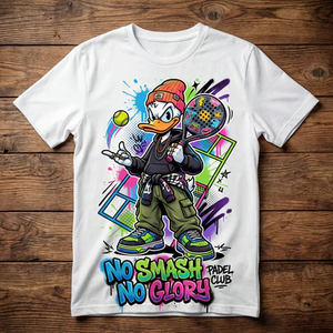 T-shirt unisexe style streetwear motif canard de dessin animé, manches courtes, col rond, imprimé numérique, coupe oversize, blanc, écologique et respirant - Product Image 4
