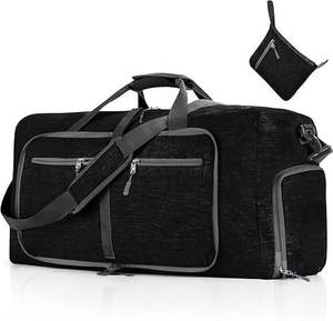 Extra Large Foldable Travel Duffel Bag with Separate Shoe Compartment and Water Resistant Fabric for Moving and Sports - Product Image 1