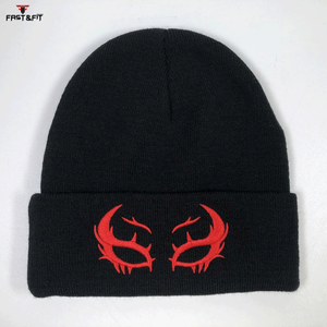 Customizable High Quality Unisex <b>Fleece</b> <b>Beanie</b> Hat 100% Cotton Breathable Waterproof 3D Embroidery Custom Logo Multi-Color - Product Image 3