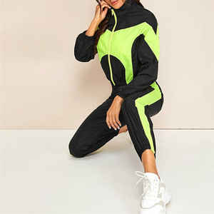 Nouvelle conception, veste courte respirante pour femmes, coupe-vent, ensembles de survêtements, vente en gros, haute qualité, logo imprimé, ensemble coupe-vent pour femmes pour l'extérieur - Product Image 4