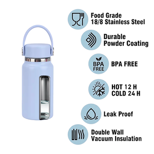 Botella de Agua Mini Personalizada con Logotipo, 200 ml, 6.7 oz, Botella Micro Deportiva para Surf y Actividades al Aire Libre con Tapa y Asa para Viajes - Product Image 2