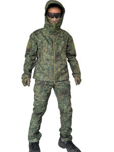 Ensemble veste et pantalon de travail haute visibilité camouflage pour homme, certifié CE, avec détection des aiguilles, capuche, poches zippées, imperméable et coupe-vent - Product Image 3