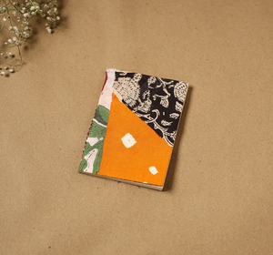 Color Patch Fabric Cover Notebook Handmade Paper Mini Diary Cloth Bound Journal Pocket Writing Memo Sketch Pad Travel Gift Item - Product Image 1