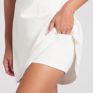 Robe sans manches – Golf Femme – Short intégré en nylon-spandex doux – Taille haute – Séchage rapide – Effet rafraîchissant UV supplémentaire - Product Image 4