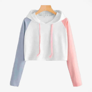 เสื้อฮู้ดผู้หญิงสีพื้นสำหรับฤดูหนาว ผลิตจากวัสดุรักษ์โลก แขนยาว สวมใส่สบาย มีโลโก้ด้านหน้า ขายส่ง - Product Image 2