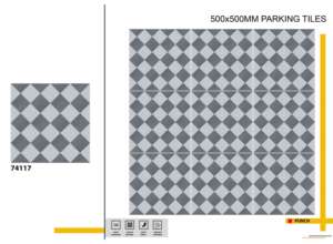 กระเบื้องปูพื้นเกรดโครงสร้าง 500x500 มม. ออกแบบมาเพื่อให้มั่นใจในความทนทานของพื้นผิวภายนอกอาคารในโครงการที่ต้องการความแข็งแรงสูง - Product Image 2