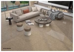 กระเบื้องพอร์ซเลนคุณภาพสูง Suprame ขนาด 60x120 ซม. 600x1200 มม. 24x48 นิ้ว ผิวมันเงา รูปแบบขนาดใหญ่ ดีไซน์หรูหรา สำหรับตกแต่งภายในอย่างมีระดับ - Product Image 4