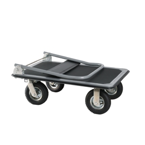 Gran oferta, marco duradero plegable portátil y ruedas sólidas de Metal para transporte de mercancías y carro de plataforma de uso Industrial - Product Image 2