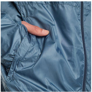 Veste coupe-vent pour homme en nylon de haute qualité avec capuche, logo personnalisé, respirante, légère, pour le sport de plein air, la course à pied, tissu imperméable - Product Image 5