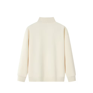 Nouveau meilleur sweat-shirt demi-zip personnalisé OEM pour homme, 100 % coton molletonné tricoté, coupe oversize, style streetwear décontracté, haut d'été - Product Image 2