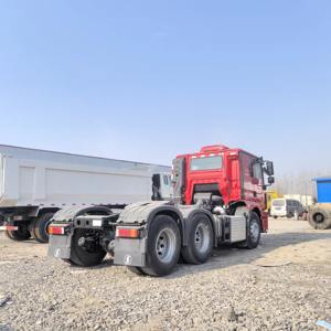 Tractor diésel industrial de servicio pesado 6x4, cabezal motriz para operaciones de transporte por carretera, logística y construcción, con volante a la izquierda. - Product Image 5