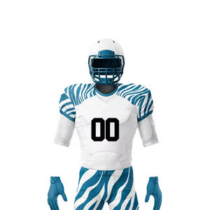 Ensembles d'uniformes de football américain personnalisés en gros, sublimation, séchage rapide, respirant, 100% polyester, unisexe, adulte, grandes tailles, haute qualité - Product Image 4
