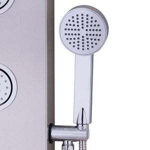 Pannello Doccia in Acciaio Inox da 47 Pollici con Getti Massaggianti e Doccetta, Set Accessori per Bagno - Product Image 3