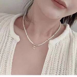 Adjustable 3-4mm High Quality Freshwater <b>Pearl</b> <b>Necklace</b> <b>Gold</b>-Plated Internet Celebrity Favorite Double 11 Popular Item - Product Image 3