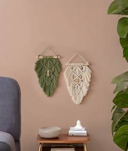 <b>Large</b> bohemian style macrame <b>wall</b> hanging to bring texture and softness to cold modern apartment interiors - Product Image 5
