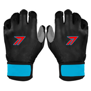 Guantes de Bateo de Béisbol con Impresión Digital, para Adultos, Palma de Cuero Genuino, Diseño Personalizado por Sublimación a Todo Color, OEM, ODM, MOQ Bajo, B2B - Product Image 5