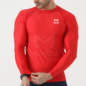 Chemises de compression pour hommes, coupe régulière, légères, couleur unie, haute qualité, manches longues, respirantes, séchage rapide - Product Image 2