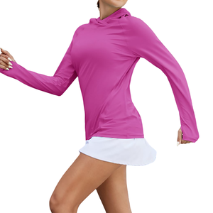 Sudadera de pesca de calidad superior con capucha, de poliéster, transpirable y agradable al tacto para mujer. - Product Image 4