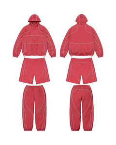 Ensemble coupe-vent personnalisé de haute qualité, ensemble deux pièces avec fermeture éclair, survêtement léger coupe-vent avec OEM - Product Image 3