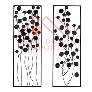 Decoración artística de pared de hojas de hierro para sala de estar, arte de pared hecho a mano para dormitorio, 2022 - Product Image 3