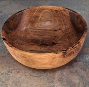 Cuenco de Madera Artesanal Tradicional con Granadas, Decorativo Rústico para Exhibición de Frutas, Redondo, de Madera Natural - Product Image 5
