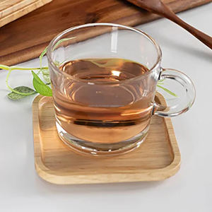 Juego de posavasos de madera redonda nórdica ecológica de la India estilo de diseño en blanco para cocina y ocasiones de boda - Product Image 3