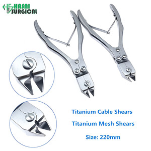 Stainless Steel Manual Surgical Cage Shear Cutter Mesh Scissors Double Joint Wire Cutter Orthopedic Instruments - Product Image 1