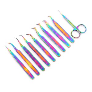 Pinzas para Extensión de Pestañas de Acero Inoxidable Japonés, Probadas a Mano, Calidad Superior, Ergonómicas, Duraderas, con Punta Fina - Product Image 4