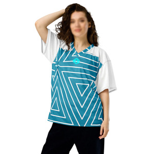 Maillot de football américain personnalisé à sublimation, motif géométrique, en maille respirante, uniformes d'équipe de football, fabricant OEM sous marque privée - Product Image 3