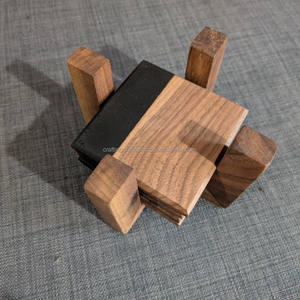 Liquidación B2B: Posavasos Cuadrados de Madera de Acacia Aislados, Naturales, Ecológicos, de 4 mm de Grosor, Tamaño Personalizado - Product Image 3