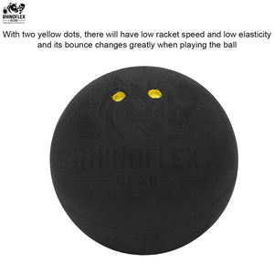Pelotas de squash de marca personalizada, tamaño estándar, color y logotipo personalizados para entrenamiento al aire libre. - Product Image 2