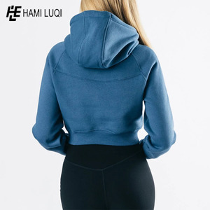 Sudadera corta de lana suave para mujer, estilo moderno, informal, de manga larga, a la moda y cómoda - Product Image 2