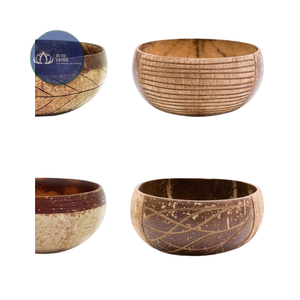 Tazón Desechable Ecológico de Cáscara de Coco con Acabado Liso para Uso en el Hogar y Fiestas, Superventas - Product Image 1