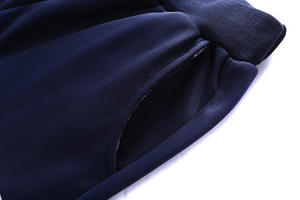 ชุดเซ็ตสองชิ้น เสื้อแจ็คเก็ตและกางเกงขายาวสีพื้นทรงหลวมสไตล์ลำลองสำหรับผู้ชาย ฤดูใบไม้ร่วง/ฤดูหนาว ปักโลโก้ตามสั่ง ราคาโรงงานจากบังกลาเทศและจีน - Product Image 4