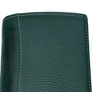 High Quality Genuine Leather Unisex <b>Long</b> <b>Wallet</b> Zipper Breathable/Comfortable Customized Color Polyester Lining Eco-Friendly - Product Image 5