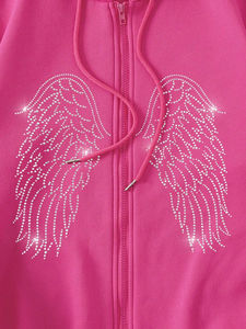 Sweat à capuche surdimensionné pour homme, personnalisé, 100% coton molletonné, séchage rapide, effet délavé soleil, avec strass et broderie, idéal pour l'hiver - Product Image 5