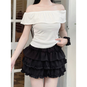 Jupes décontractées pour femmes grandes tailles de bonne qualité, mini-jupes moulantes surdimensionnées 100% coton, dernier design, ODM OEM, fournisseur fabricant Vietnamien - Product Image 3