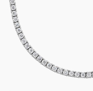Collier tennis NAVKAR DIAMONDS en argent sterling 925 avec moissanite taille brillant, certifié, bijoux tendance pour mariage et fête - Product Image 3