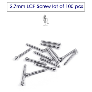 2.7mm LCP <b>Screws</b> <b>Set</b> 100 PCS Veterinary Orthopedic Implant SS Instruments - Product Image 1