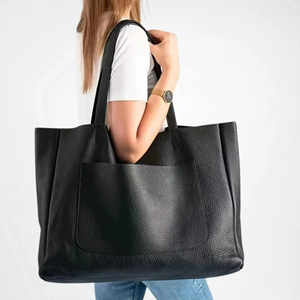 everyday fashion womens leather handbags spacious compartments comfortable carry style casual shoulder tote bags - Product Image 5