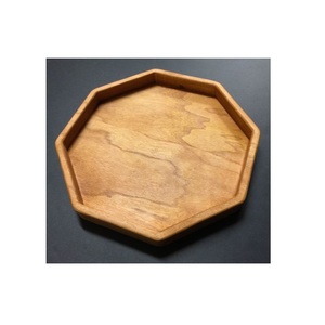 Bandeja de Madera Rústica Hecha a Mano, Bandeja de Madera Natural con Asas para Desayuno, Café, Té, Comida - Product Image 6