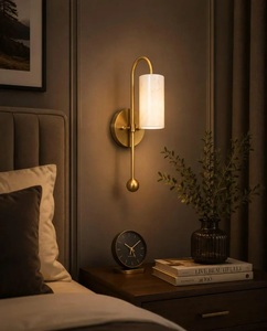 Natural Alabaster <b>Wall</b> <b>Sconce</b>, Antique Brass <b>Wall</b> <b>Light</b> - Product Image 5